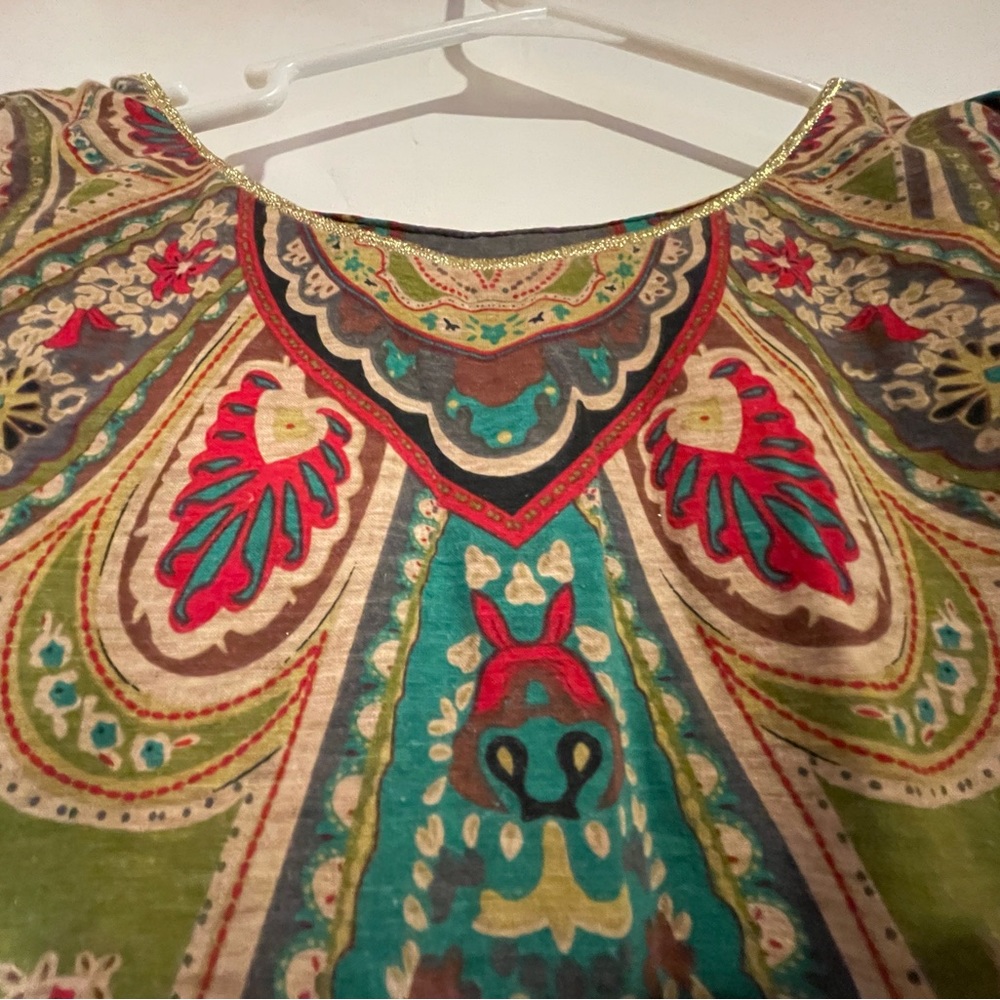 Colorful eastern motif dress